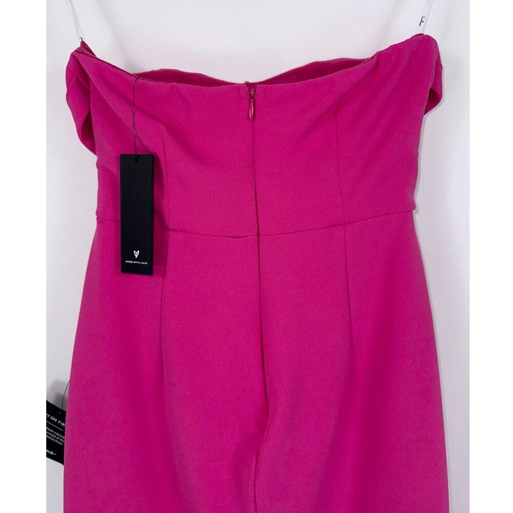 Lulus Dramatic Intent Strapless Corset Bodycon Mini Dress Women's Small Pink - Picture 9 of 14